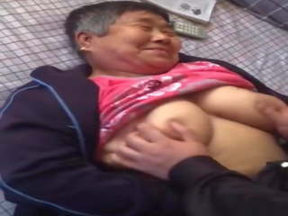 Playing with Asian Granny Tits, Free adult HD x rated clip vid a6