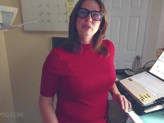 A erotic grown MILF gets a Visit to Her Office from a friend in it but He Finds that His Coworker is a Nymphomanic Nora 2